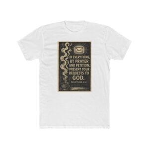 prayer & petition tee — philippians 4:6 inspirational christian t‑shirt