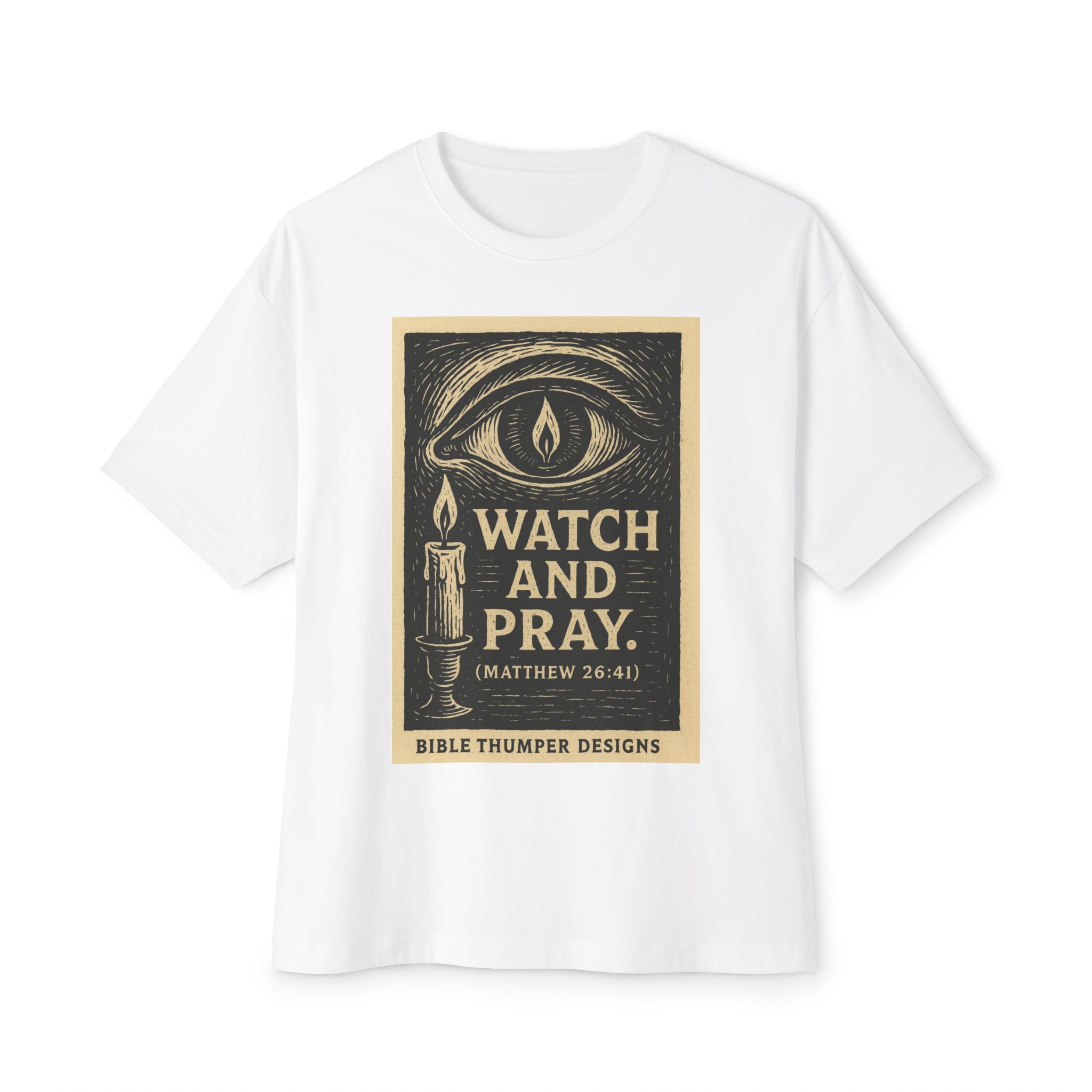 watch and pray tee — christian scripture graphic t shirt (matthew 26:41) watch and pray tee — christian scripture graphic t shirt (matthew 26:41)
