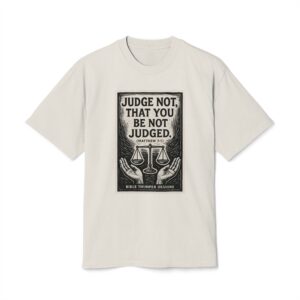 vintage 'judge not, that you be not judged' tee – bible verse graphic t shirt