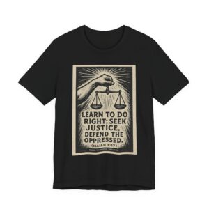 learn to do right justice scales t shirt
