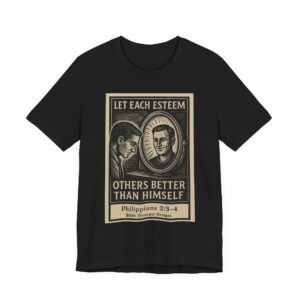 christian philippians tee – “let each esteem others better than himself” inspirational bible verse shirt