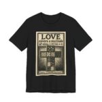 love covers a multitude tee — 1 peter 4:8 cross christian t‑shirt