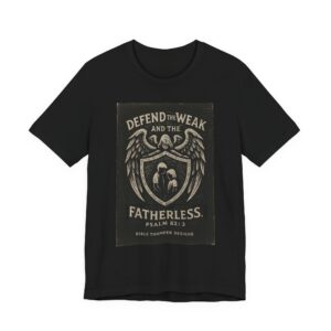 Defend the Weak "Fatherless" Christian T-Shirt — Psalm 82:3 Faith Tee