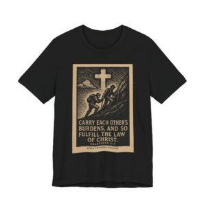 Christian Scripture T-Shirt — “Carry Each Other’s Burdens” Gospel Tee